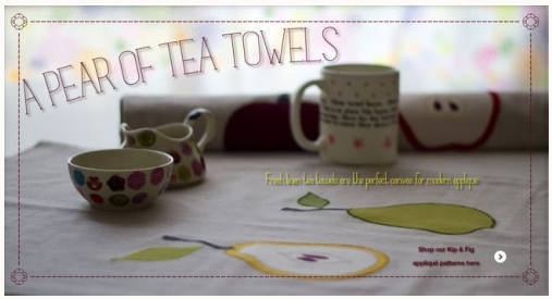 a pear of tea towels