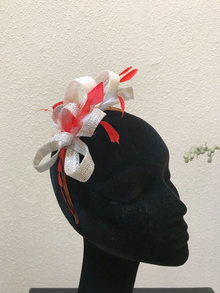 Bespoke small wrap over fascinator