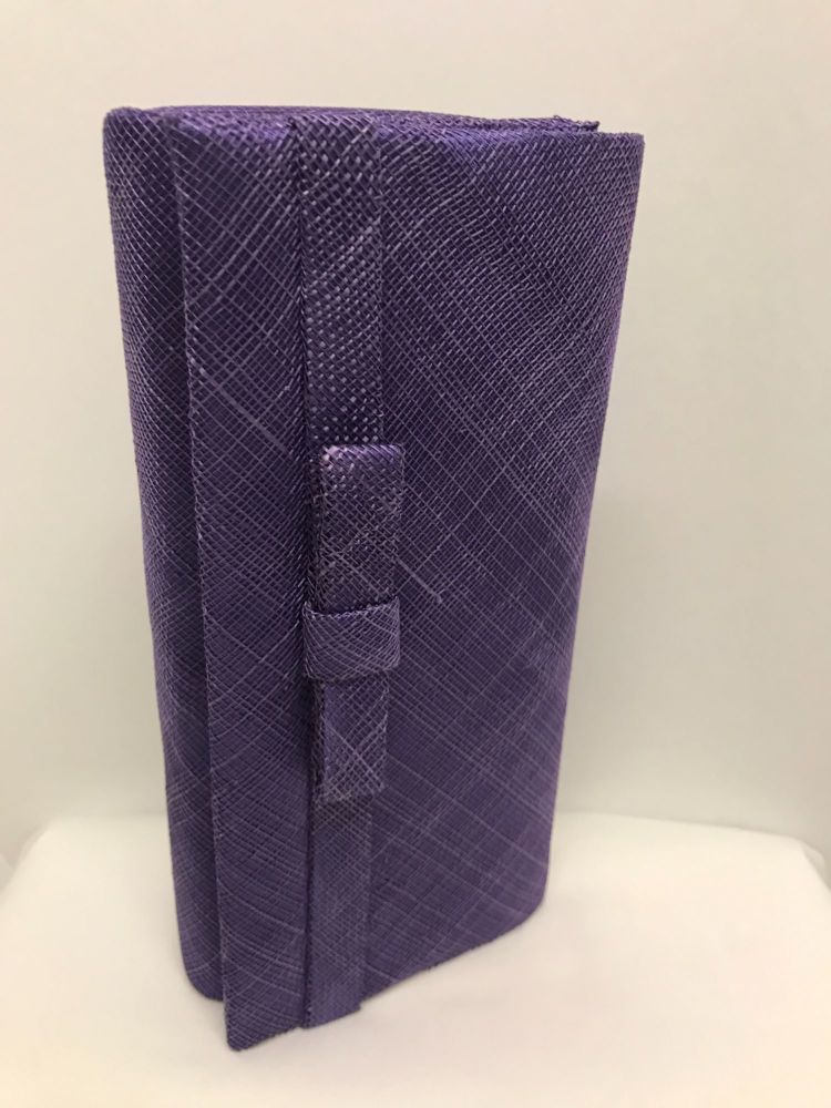 Violet clutch bag