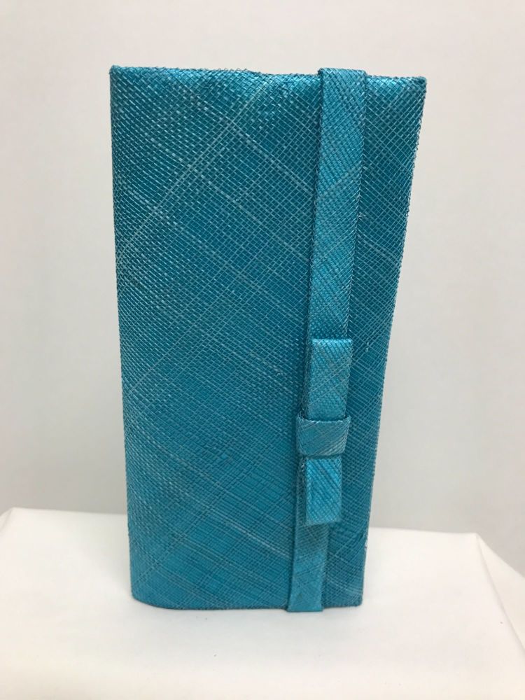 Turquoise clutch bag