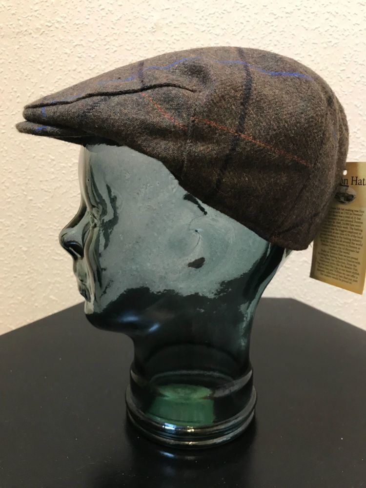 Denton Brown Check Cheshire Flat Cap (BR101)