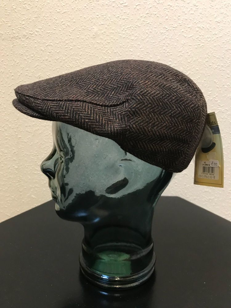 Denton Cheshire BR101 Brown Flat Cap