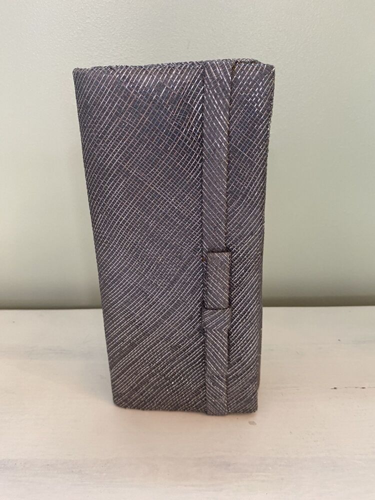 Graphite clutch bag