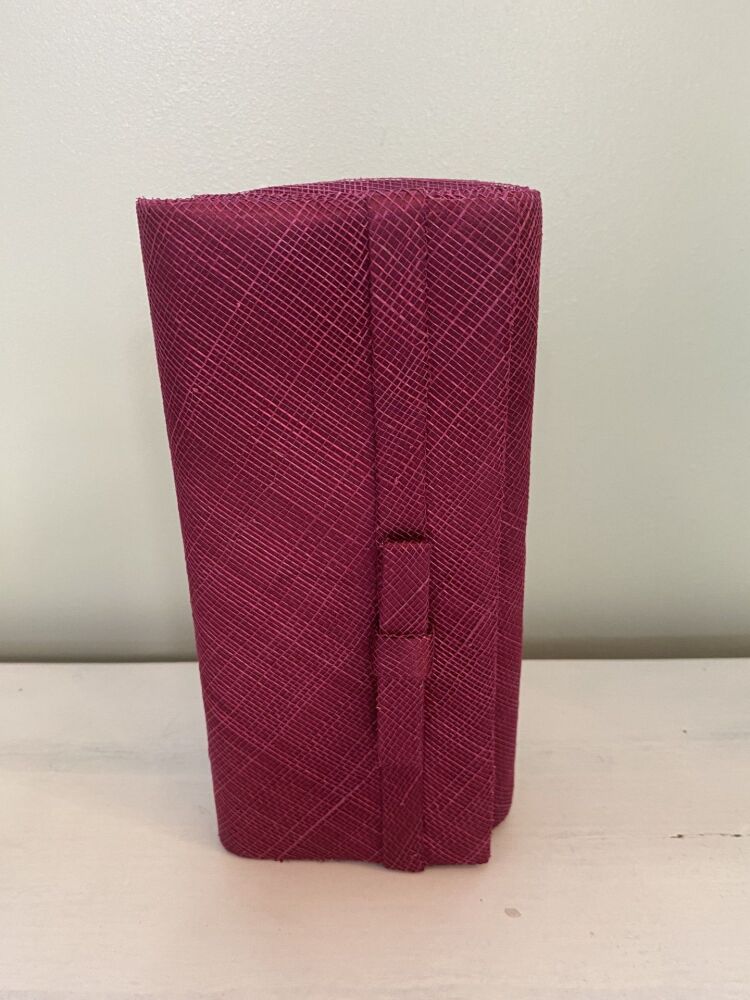Damson clutch bag