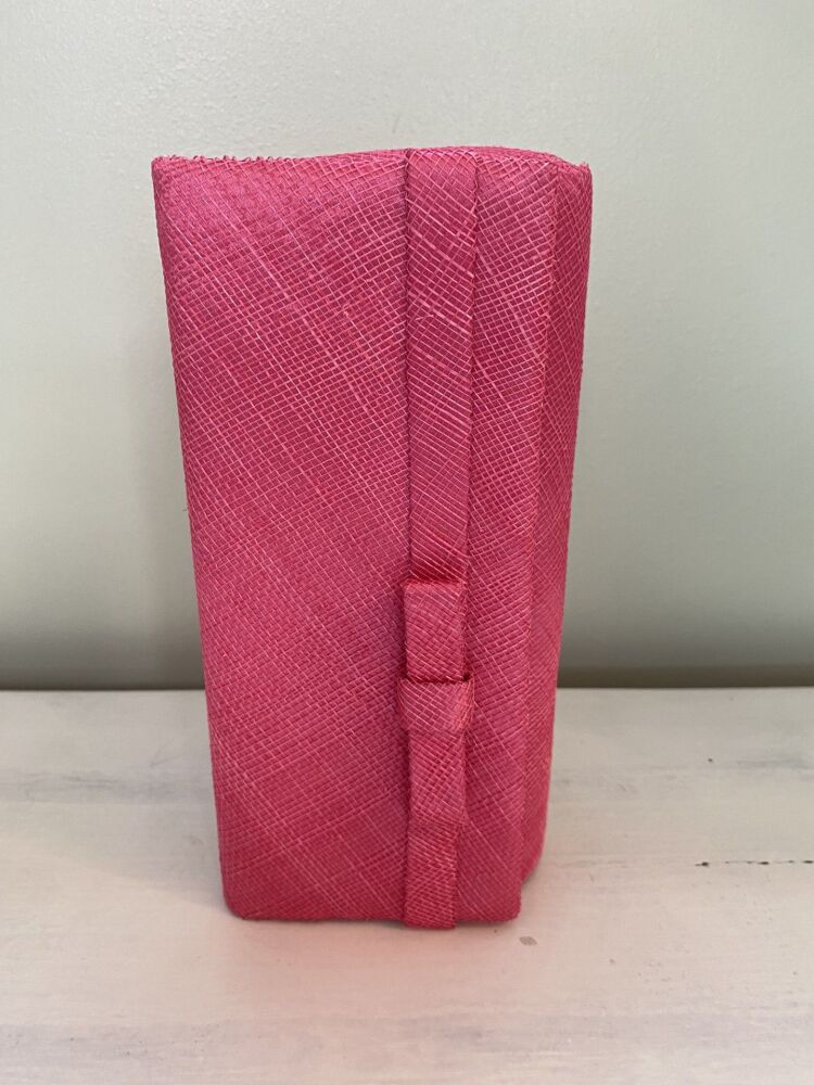 Cerise clutch bag