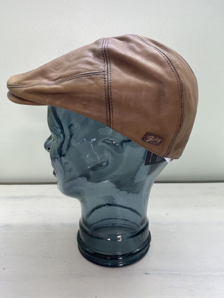 Bailey of Hollywood GLASBY Leather Flat Cap