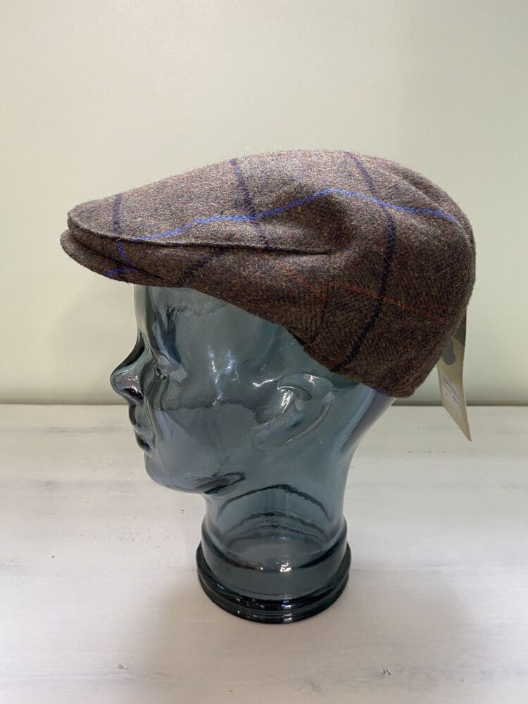 Denton Brown Check Cheshire Flat Cap (BR101)