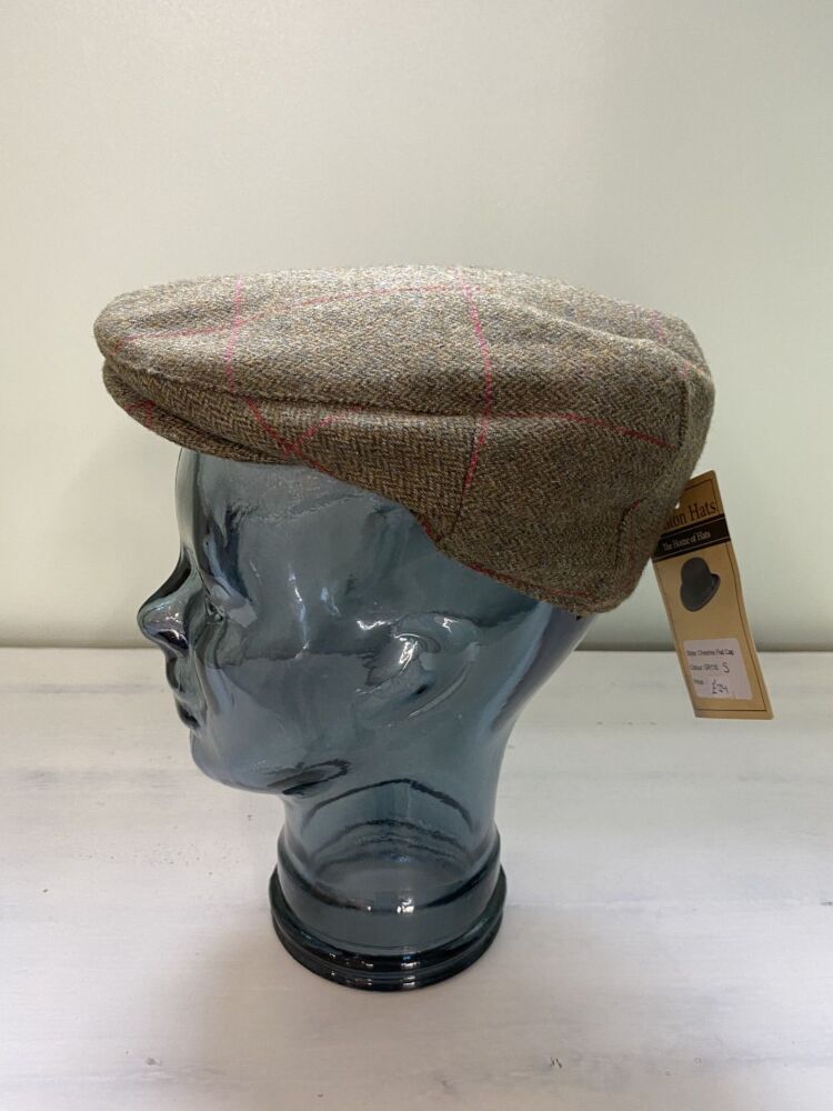 Denton Green Cheshire Check Flat Cap (GR110)