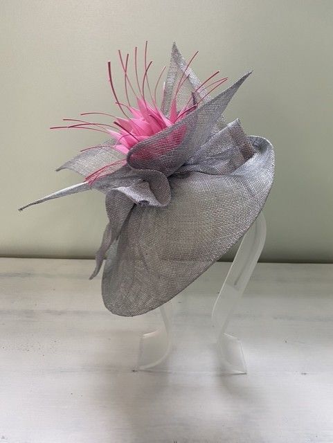 Silver handmade fascinator