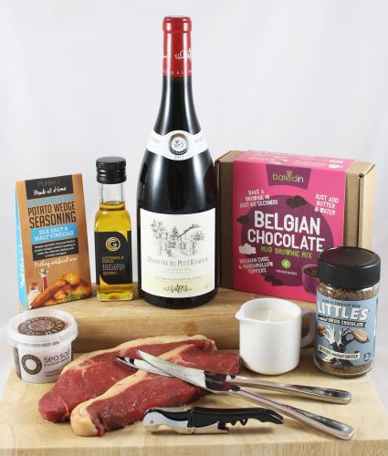 'For Her' Steak & Wine Gift Box