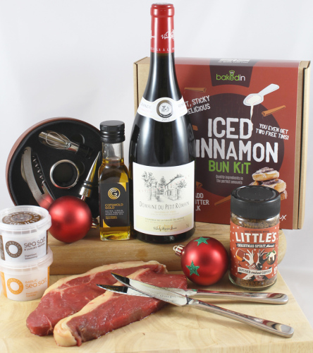 Festive Christmas Steak & Wine Box
