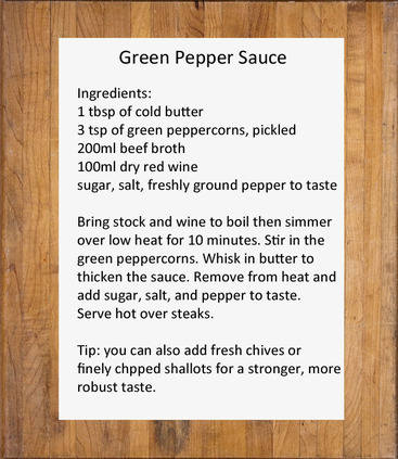 green pepper sauce