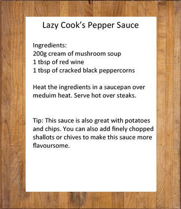 lazy cook pepper sauce