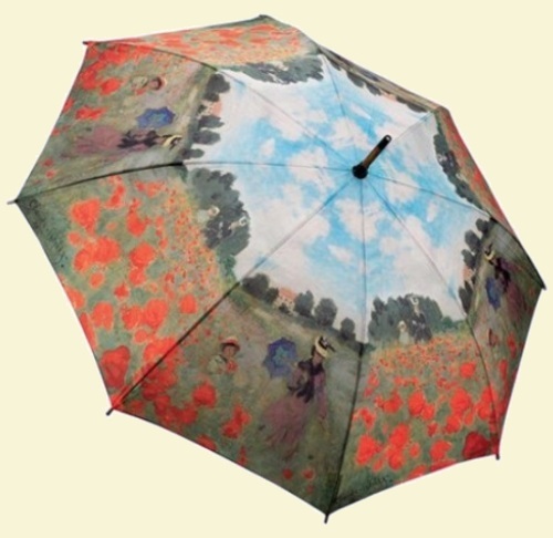 Monet Poppy Fields Stick Umbrella