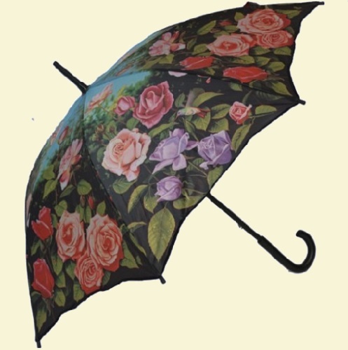 Rose Garden Stick Umbrella