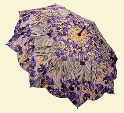 Van Gogh Irises Stick Umbrella