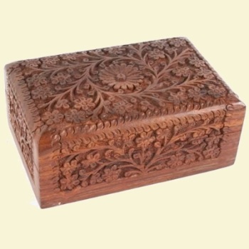 Floral Carved Box