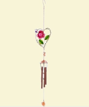 Rose & Heart Windchime