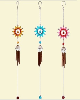 Coloured Sunflower Windchime - Medium