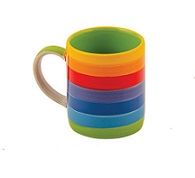 Rainbow Stripe Expresso Mug