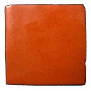 06 - Intense Orange - 10.5cm Handpainted Tile 