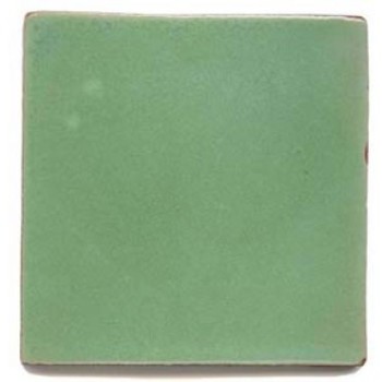 13 - Claro Green - 10.5cm Handpainted Tile 