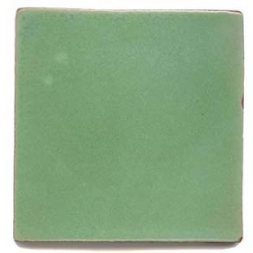 13 - Claro Green - 10.5cm Handpainted Tile 