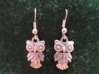 Owl 1 Charm Earrings