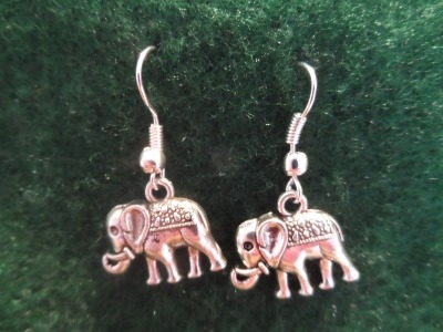 Elephant Charm Earrings