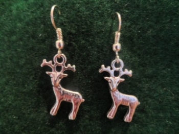 Stag/Reindeer Charm Earrings