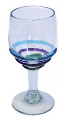 Wine Glass - Coloured Rings