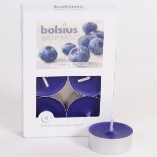 6 x Bolsius Tea Lights - Blueberry