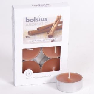 6 x Bolsius Tea Lights - Sugar and Spice