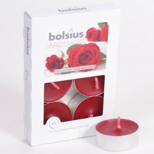 6 x Bolsius Tea Lights - Velvet Rose