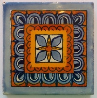 10.5cm Handpainted Tile - 19*