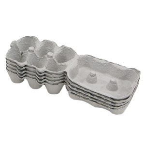 Half Dozen Grey Egg Boxes - Pack of 12