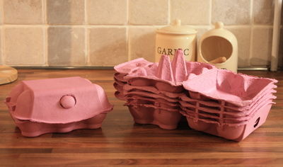 Half Dozen Pink Egg Boxes - Pack of 12