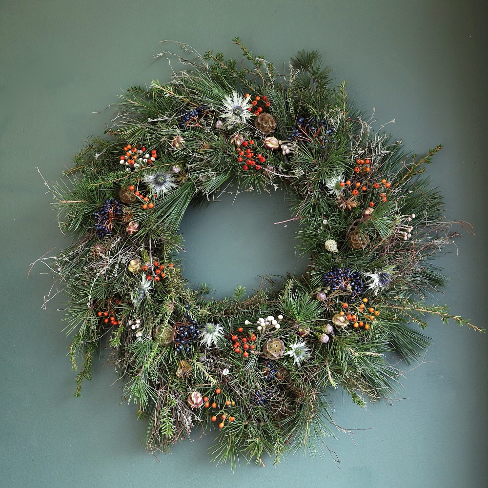 1. Thistle & Berry Wreath - 3 sizes available