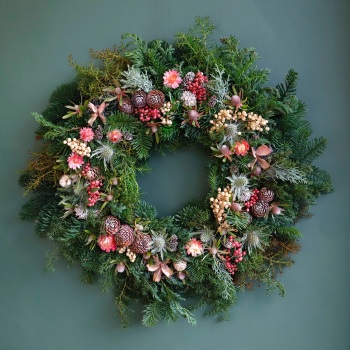2. Pink Door Wreath - 3 sizes available
