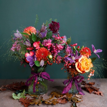 1a. Vibrant Wild Flower Jars