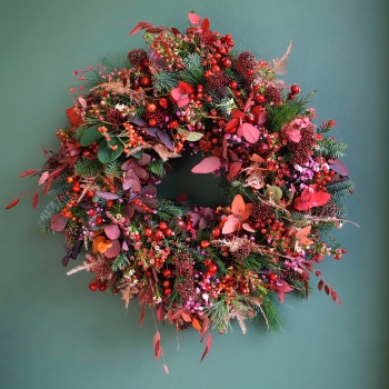1. New Wreath Two (Red) 2 sizes available