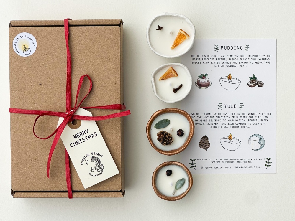 Burning Bright Christmas Candle Box