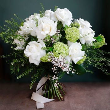 4d. Two Dozen White Roses