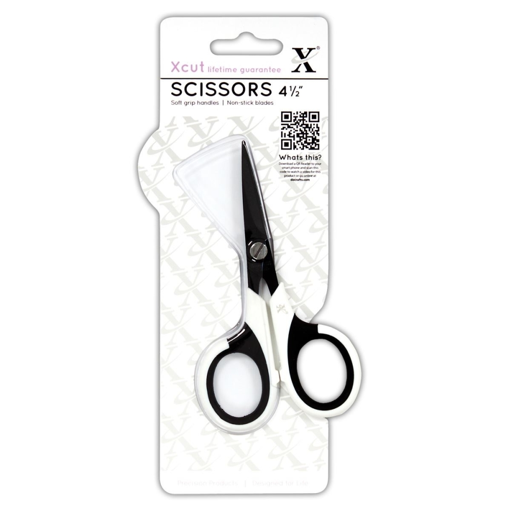 Xcut Scissors 4 1/2" soft grip handles, non stick blades   xcu255200 MRRP £7.50