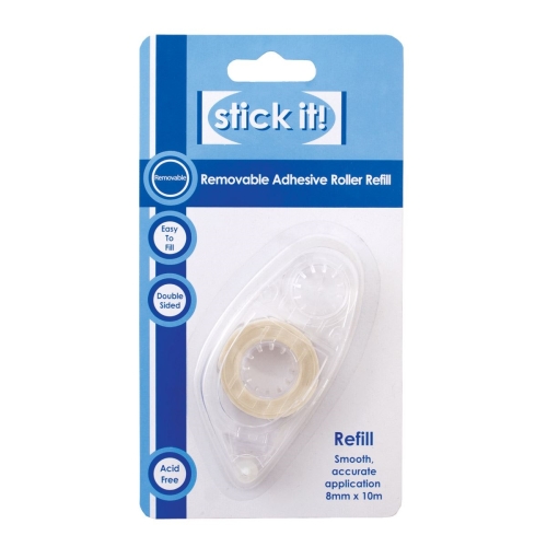 STICK IT REMOVABLE ROLLER REFILL.