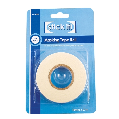 Stick it Masking Tape roll- Low Tack STI7200 MRRP £3.00 OUR PRICE £2.40