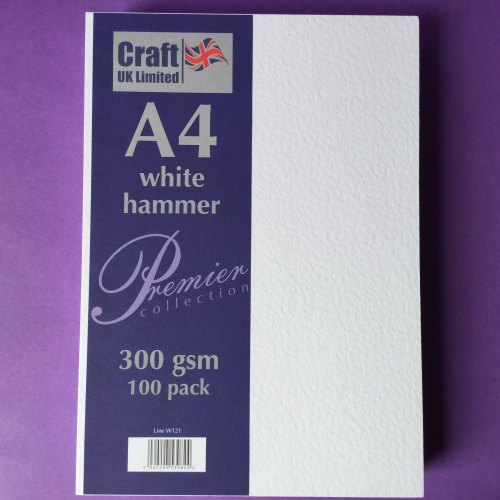 A4 White Hammer card 300gsm 100 sheets