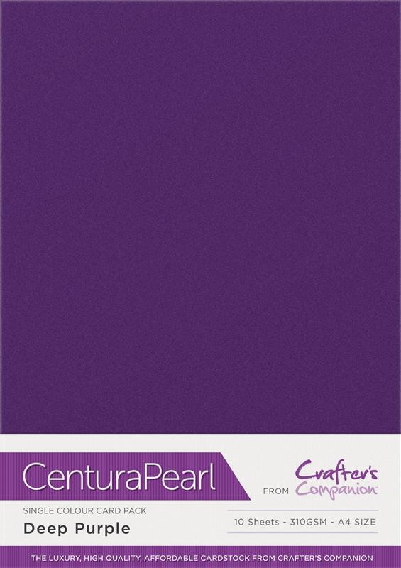 Crafters Companion Centura Pearl Deep Purple pk of 10