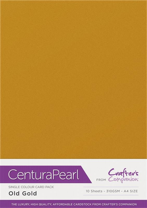 Crafters Companion Centura Pearl Old Gold pk of 10