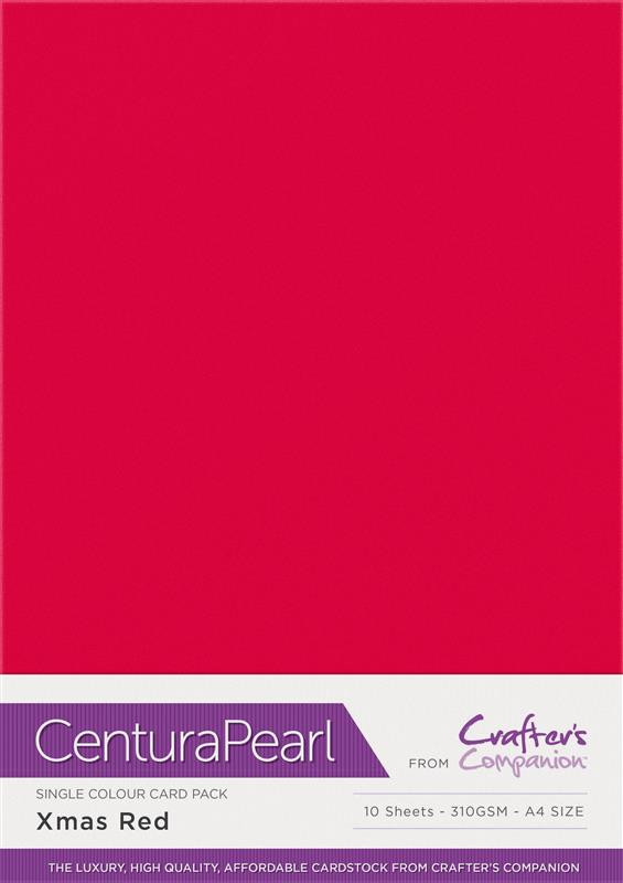 Crafters Companion Centura Pearl Xmas Red pk of 10
